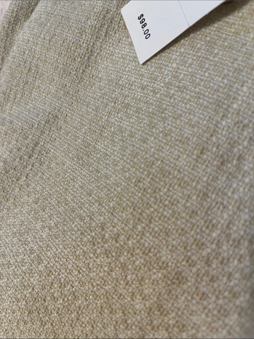 Ann Taylor Cream Textured Ankle Pants - Picture 4 of 5